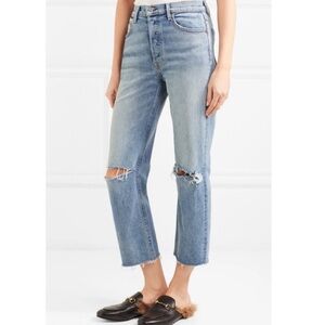 GRLFRND Helena High-Rise Straight Crop in What Is Life